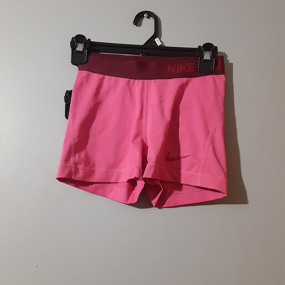 Nike Pants - Nike Pro  Women's Athletic Pink Bike  Shorts Pink Size Small